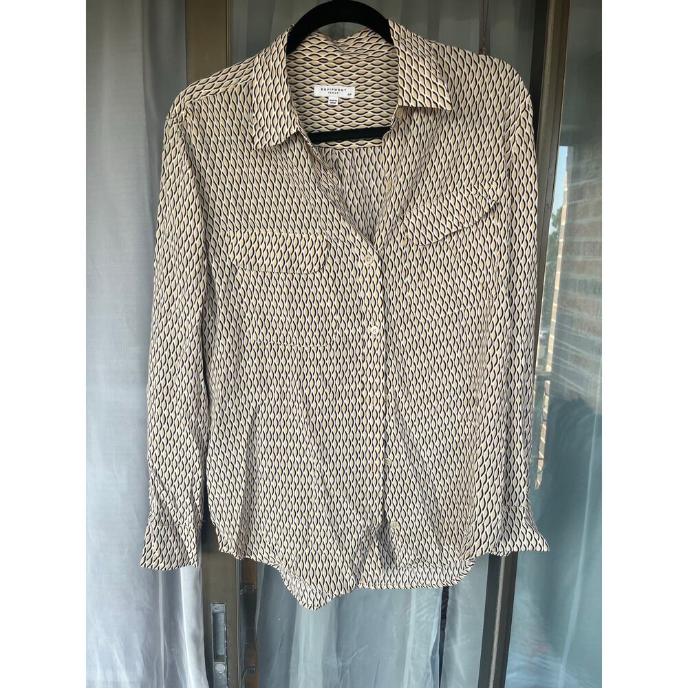 Equipment 100% Silk Button Down, Size S